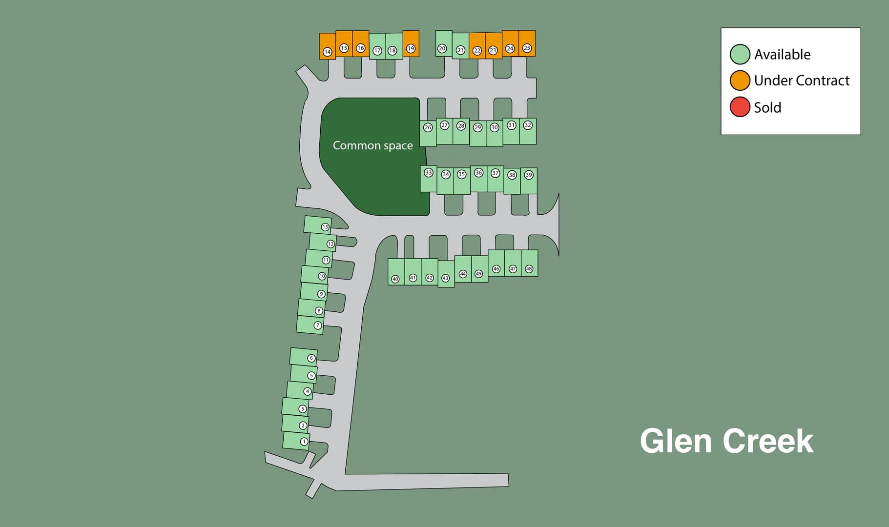 Glen Creek community map