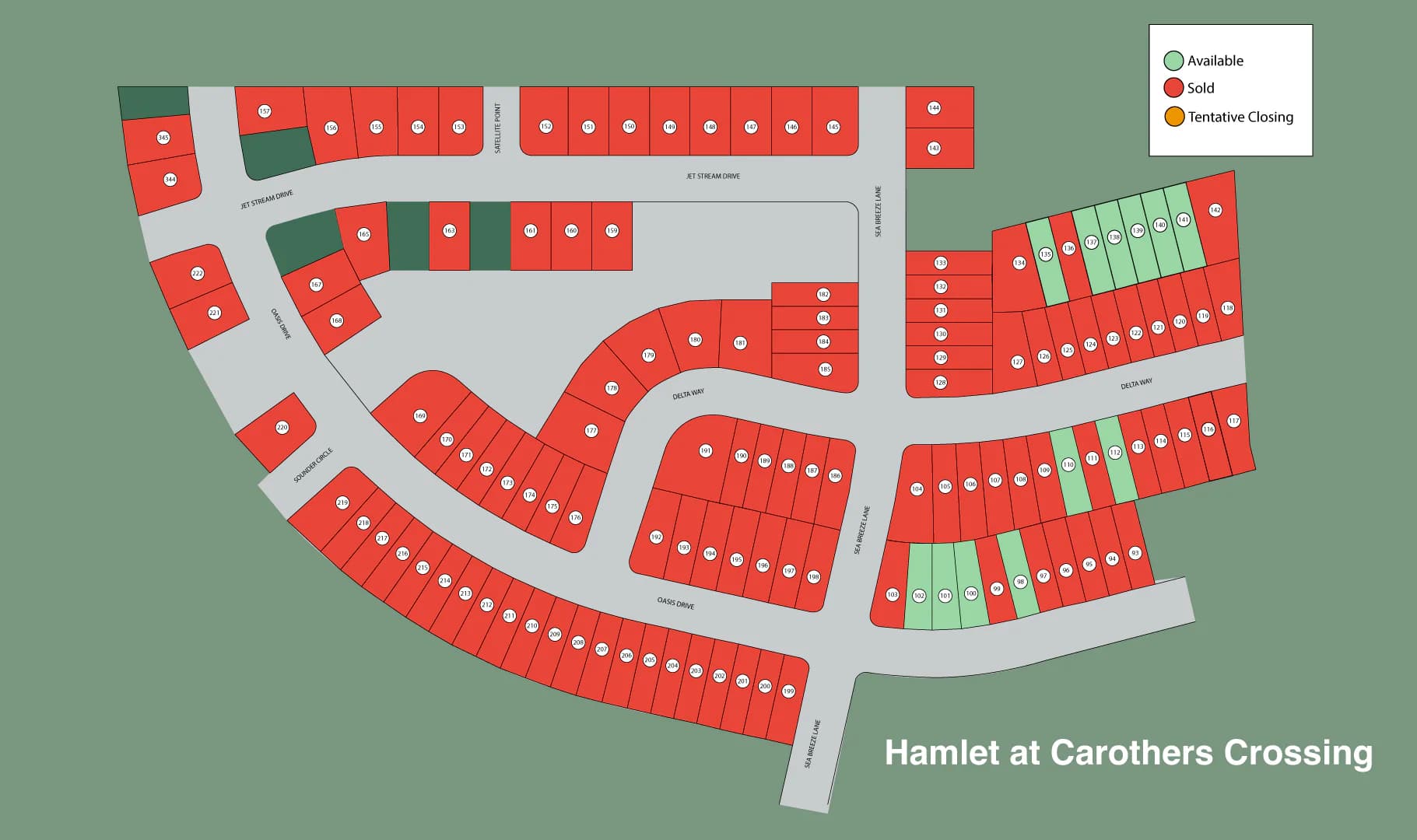 Hamlet at Carothers Crossing community map