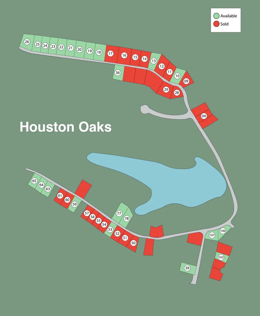 Houston oaks community map