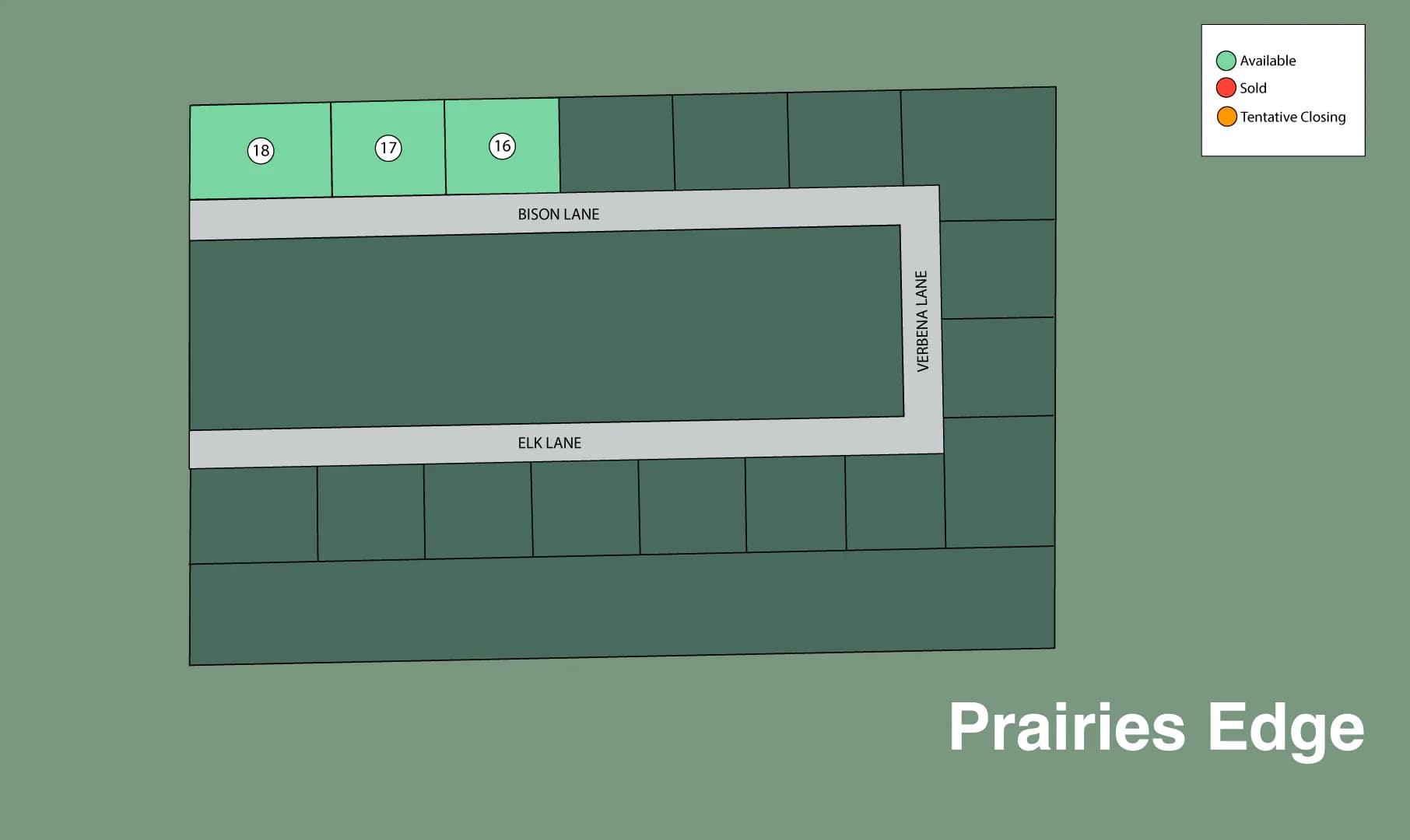 Prairies Edge community map