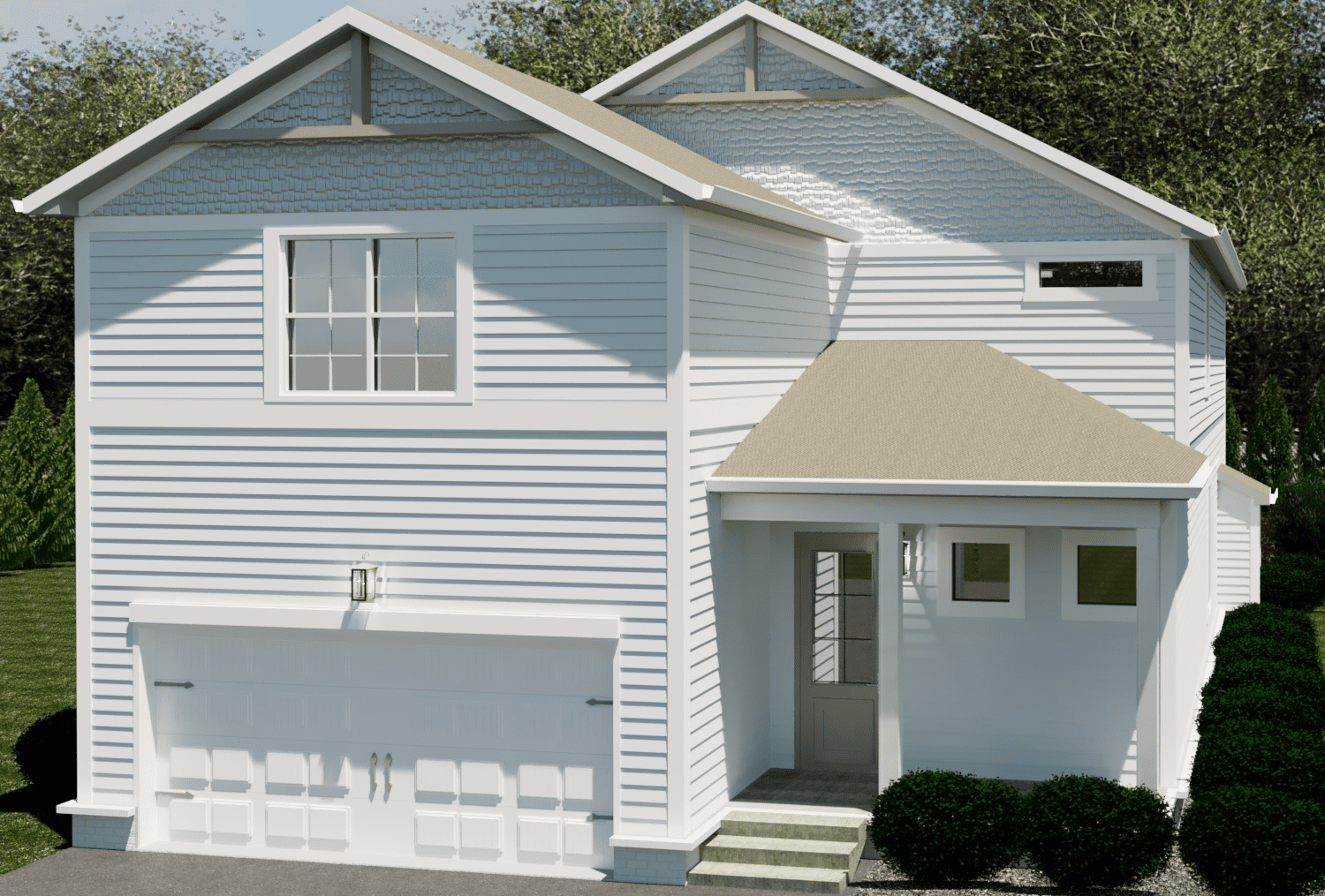White luxury home - New Home Communities in Murfreesboro TN